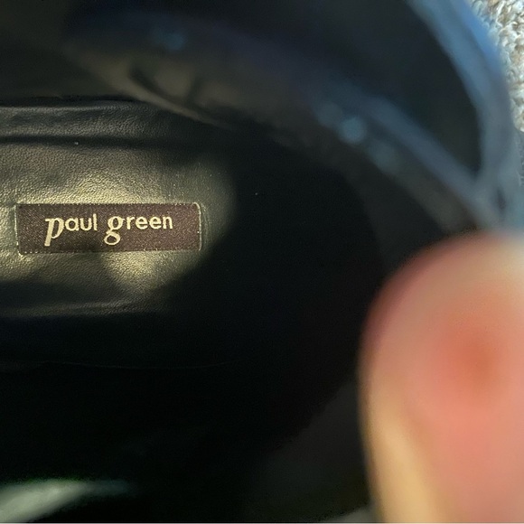 Paul Green Black Leather Ankle Boots Boot Size 6 - Picture 5 of 15